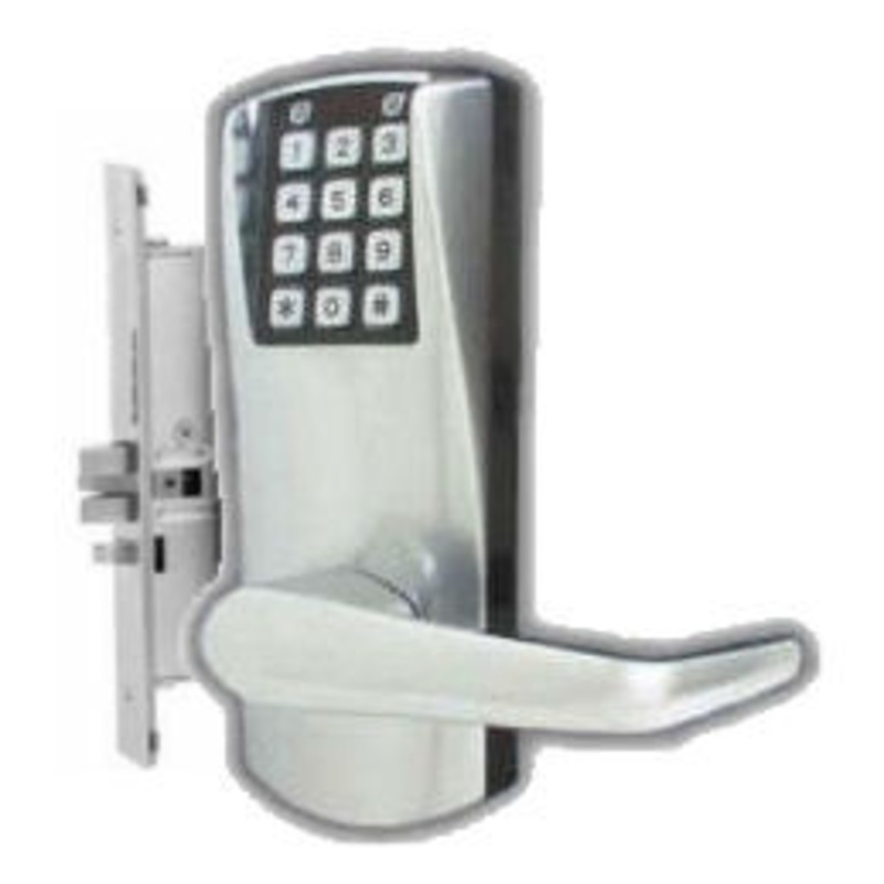 Dormakaba E-Plex 2000 Series Model E2067XS Electronic Grade 1 Mortise Lock with Deadbolt and with Auto-Expiring Service User Codes (SCHLAGE C key-in-lever INCLUDED)