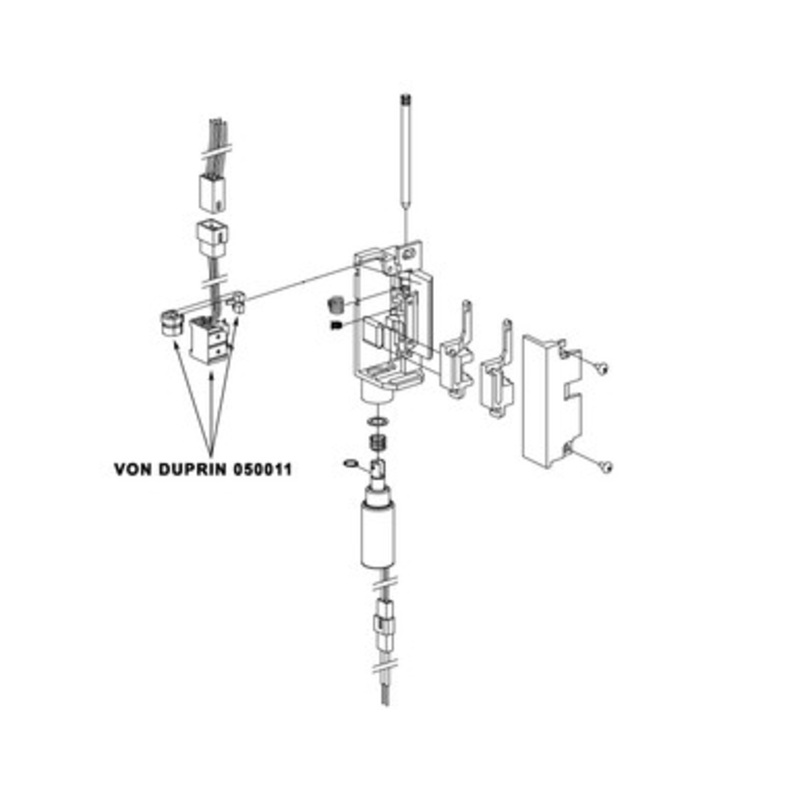 Von Duprin 050011 DS Replacement Kit Type A Standard Back Box, For use with 6100/6200 Electric Strikes