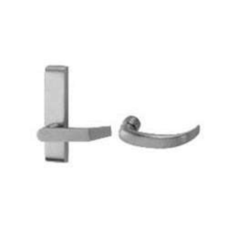 Von Duprin E360L-BE-17-US26D-FSE-RHR Electric Unlocking Control Lever Blank Escutcheon Exit Device Trim Fail Secure (24VDC)