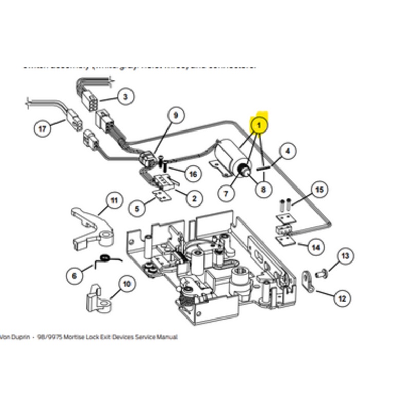 Von Duprin Von Duprin 050212 Solenoid E7500 Replacement Kit Fail Secure (12VDC)