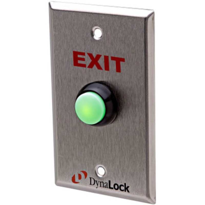 DynaLock 6172 Faceplate Silkscreened Weatherproof Pushbutton EXIT