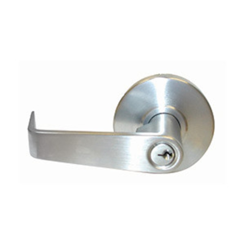 General Lock Classroom Lock, S Lever Design, 2-3/8 Backset, Schlage C Keyway, ANSI Strike, Grade 2-1