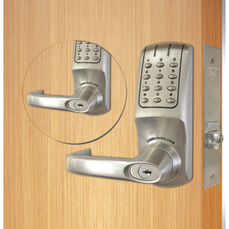 Codelock CL5250BBIC Heavy Duty electronic keyless lock Mortise Back to Back with Interchangeable core (less core)