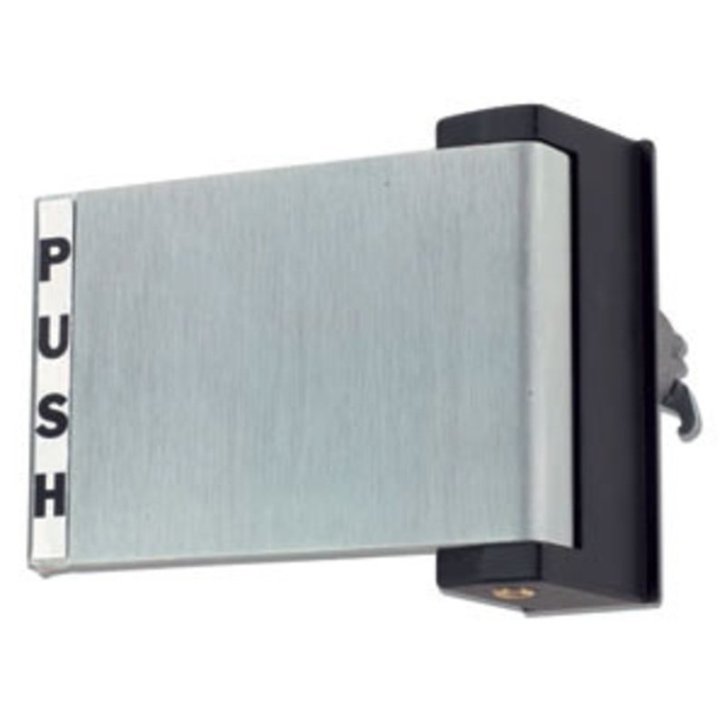 General Lock Storefront Paddle, Universal Push or Pull Action, Aluminum Finish