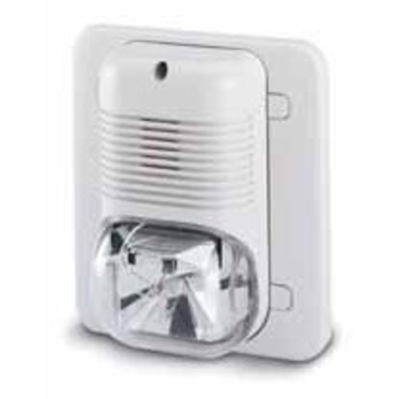 Schlage 1910S-1 Electronic Horn and Strobe, 12/24VDC, Surface Mounted