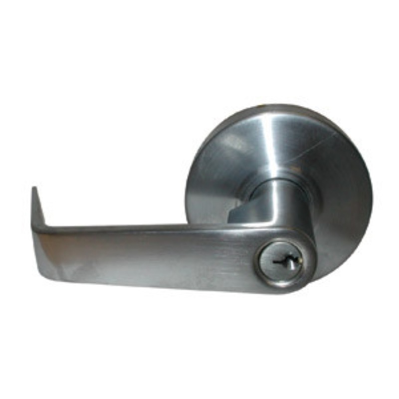 General Lock Entry Lock, S Lever Design, 2-3/4 Backset,  Prepared for SFIC (Less Core), ANSI Strike, Grade 2-1