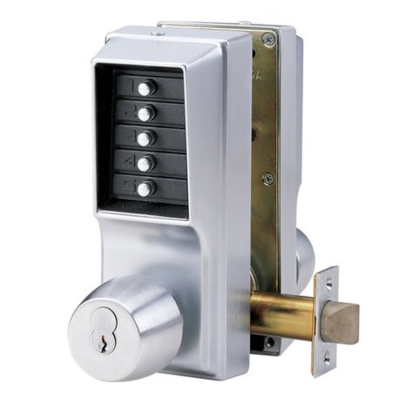 Kaba Simplex EE1000 Series Model# EE1021x/EE1011 Double Sided Keyless Pin Access Entry with Interchangeable Core Key Bypass on ONLY One Side.