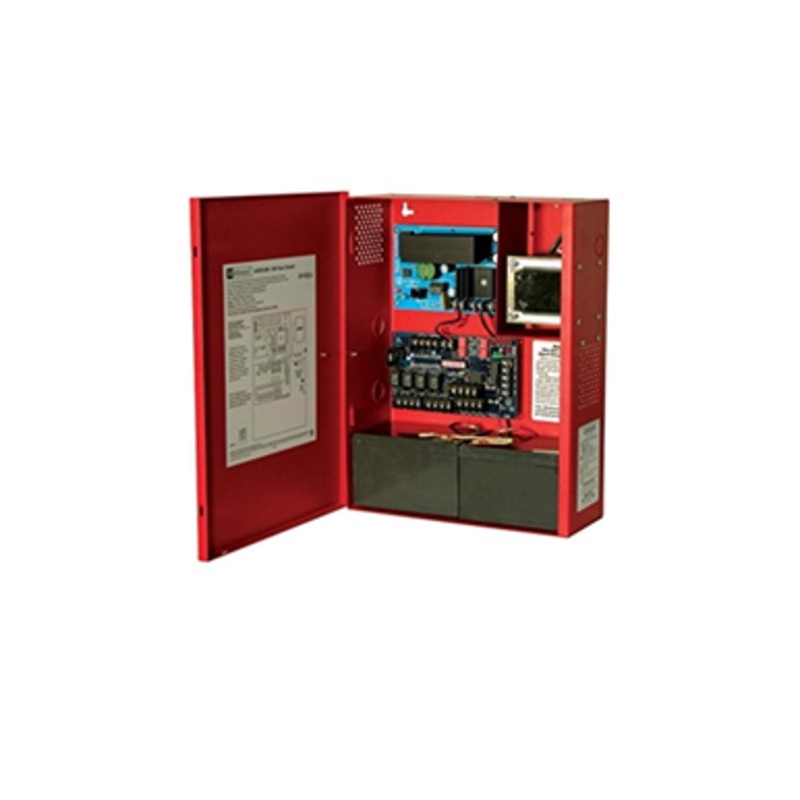 Altronix AL602ULADA NAC Power Extender, Input 120VAC 60Hz at 4A, 24VDC at 6.5A Max Total Alarm Current, Red Enclosure
