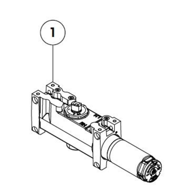 LCN 4011 3071DEL RH AL 4011Ser Delay Cylinder Assembly