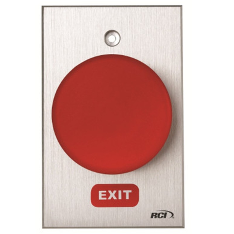 RCI 990E-MA Maintained Oversized Tamper Resistant Exit Button
