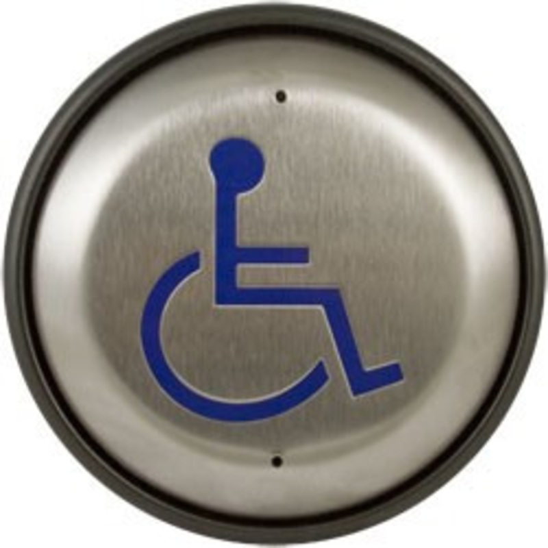 BEA Incorporated BEA 10PBR45LL 4.5 Round Push Plate (Logo Only)